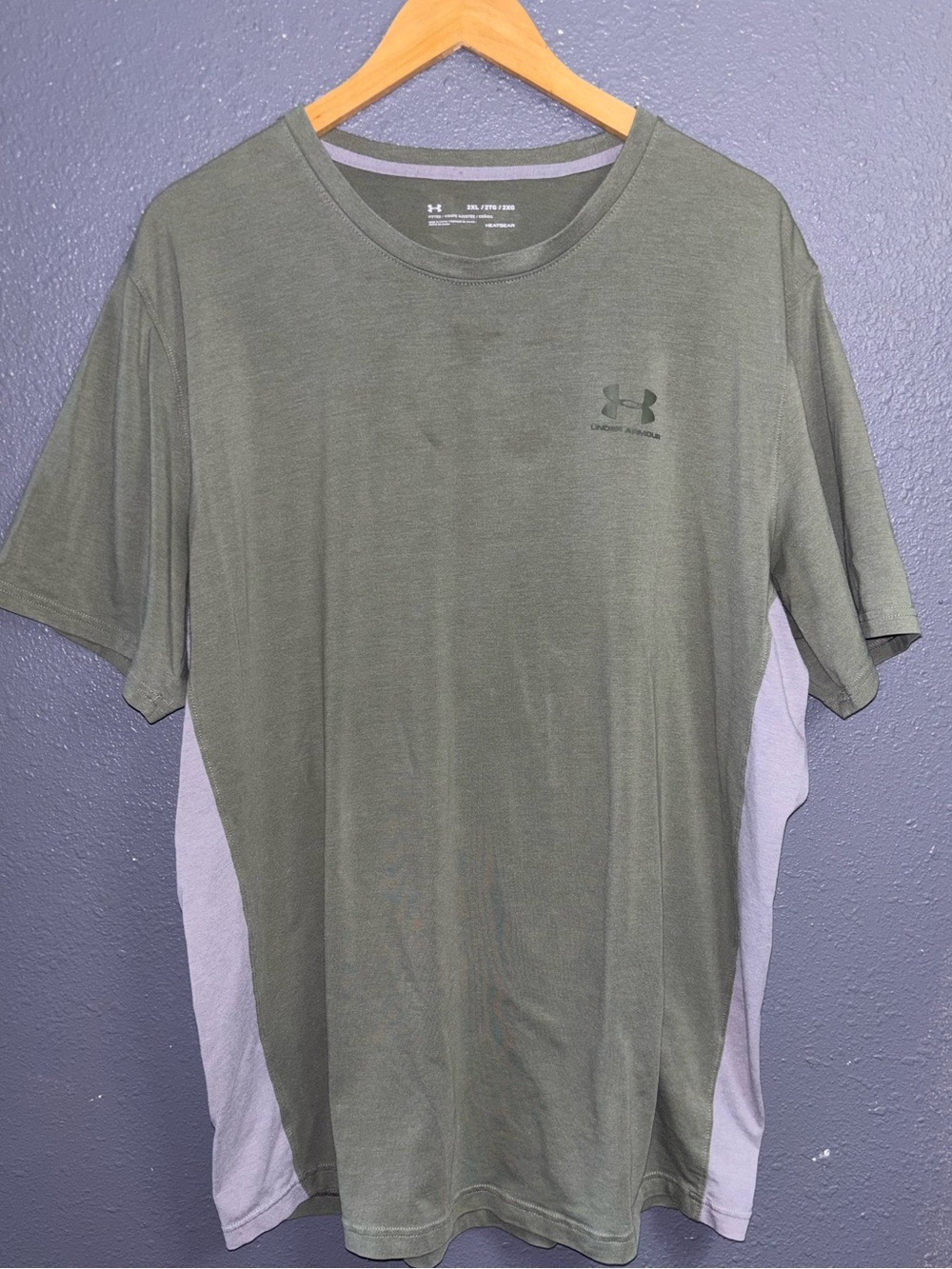 Under Armour Men's Olive Green Short Sleeve Performance Tee